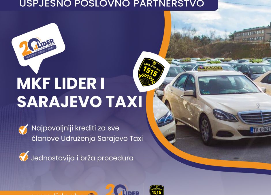 Sarajevo Taxi i MKF Lider nastavljaju uspješnu suradnju i u 2023. godini